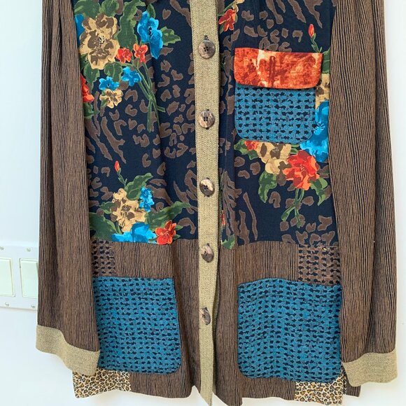 Vintage 1990's 2 Piece Carole Little 4P Pants Set Leopard Pants & Jacket - Picture 4 of 11